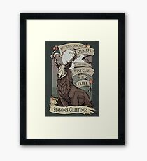 May your demons Framed Print