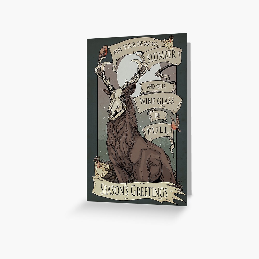 May your demons Greeting Card