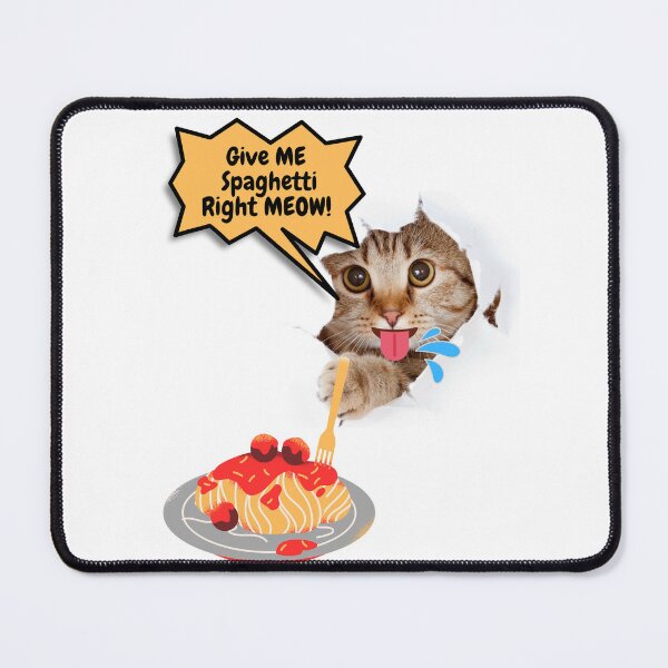 Item preview, Give ME Spaghetti Right MEOW! designed and sold by Earth Nature Creations.