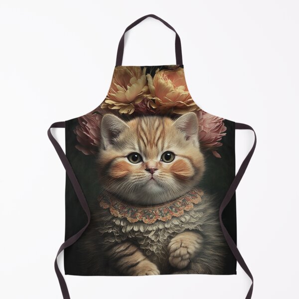 Item preview, Lovely cat (Kitten ) vintage flowers portrait frame 13 designed and sold by jetaiart.