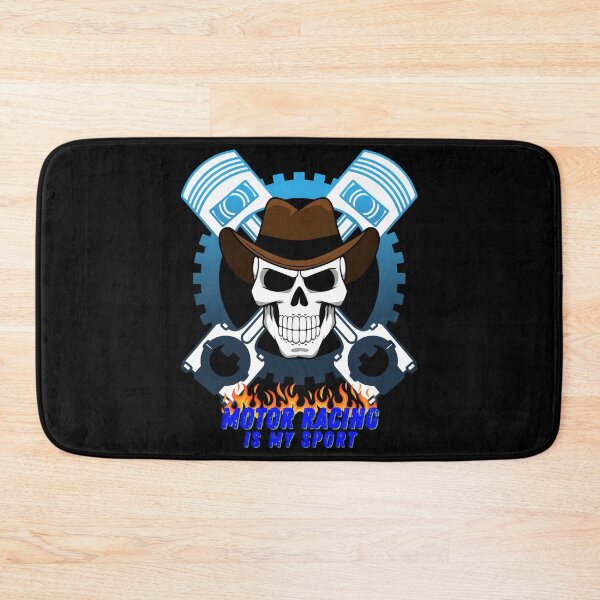 Item preview, Motor Racing Is My Sport Skull Piston Rods Flames Fire Mood Racing Cars Engines Motorsports Drag Racing Street Racing Driver Hot Rods Tuner designed and sold by CarantinedChaos.