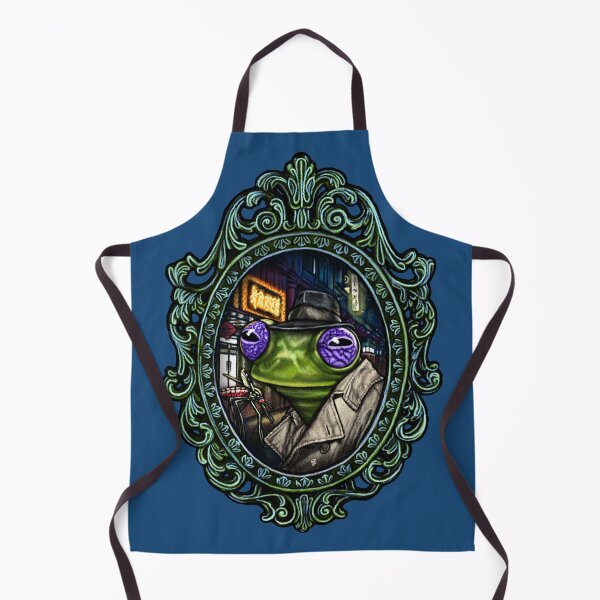 Item preview, Kitsch Cameo: Science Fiction Noir Tree Frog designed and sold by FreyStrandDraws.