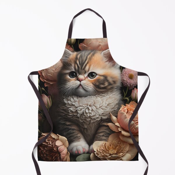Item preview, Lovely cat (Kitten ) vintage flowers portrait frame 15 designed and sold by jetaiart.