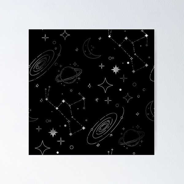 Item preview, White Galaxy Pattern designed and sold by Victoria Lehnard.