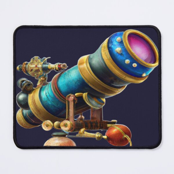 Aperçu de l'œuvre Télescope fantastique coloré avec modèles planétaires créée et vendue par DuniDesign.