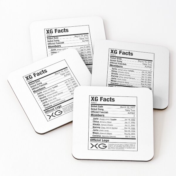 Item preview, XG Kpop Nutritional Facts designed and sold by skeletonvenus.