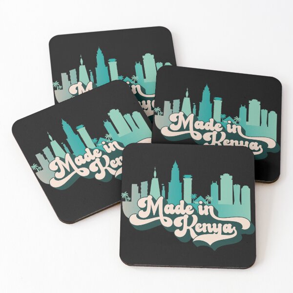 Item preview, Green Made in Kenya | Nairobi Skyline designed and sold by PearlMoonGrapes.