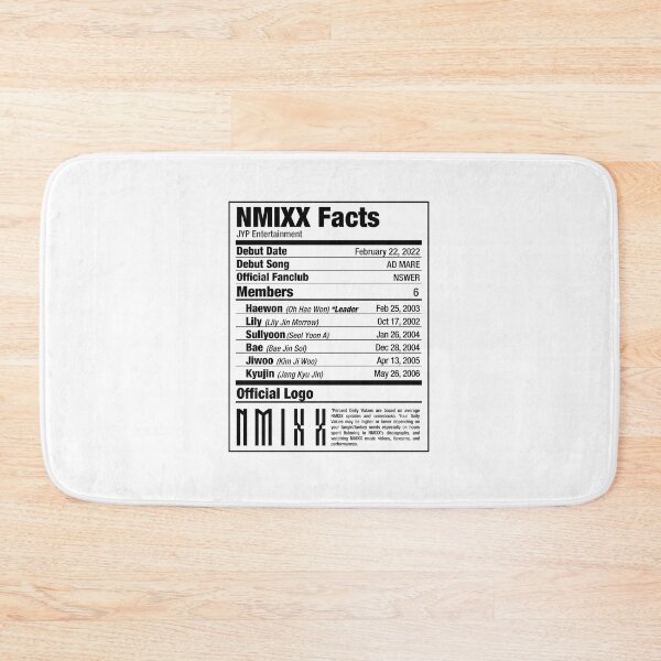 Item preview, NMIXX Kpop Nutritional Facts designed and sold by skeletonvenus.