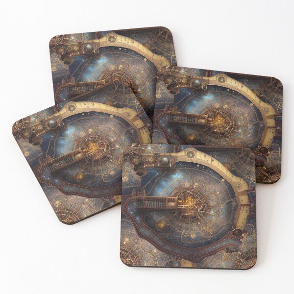 Item preview, Seamless Steampunk fantasy designed and sold by SteampunkMoai.