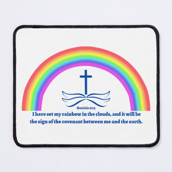 Item preview,  I have set my rainbow in the clouds, and it will be the sign of the covenant between me and the earth. designed and sold by ANewGlory.