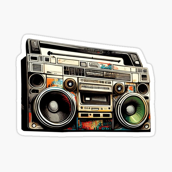 Ghetto Blaster - Stereo - Sticker