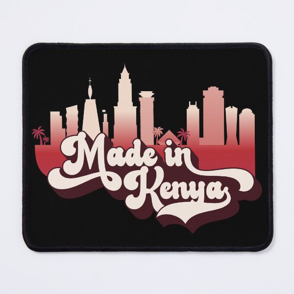 Item preview, Red Made in Kenya | Nairobi Skyline designed and sold by PearlMoonGrapes.