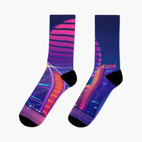 Item preview, Dubai Synthwave Cityscape designed and sold by MaiZephyr.