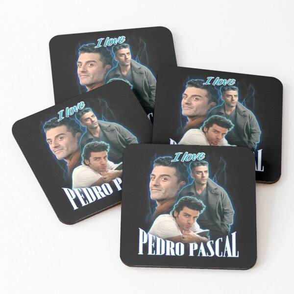 Item preview, I Love Pedro Pascal Oscar Isaac Cursed Fan Collage designed and sold by snazzyseagull.