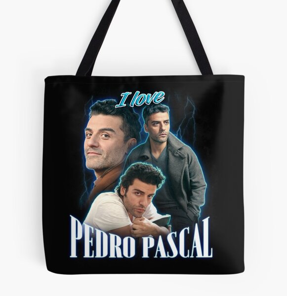 I Love Pedro Pascal Canvas Tote Bags for Women Large Shopper