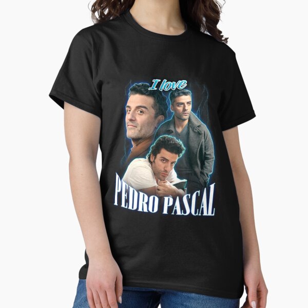 Item preview, I Love Pedro Pascal Oscar Isaac Cursed Fan Collage designed and sold by snazzyseagull.