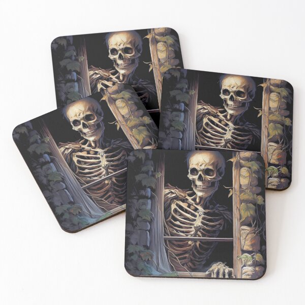Item preview, Hey I Saw That - The Peeking Skeleton  designed and sold by ZickDezine.