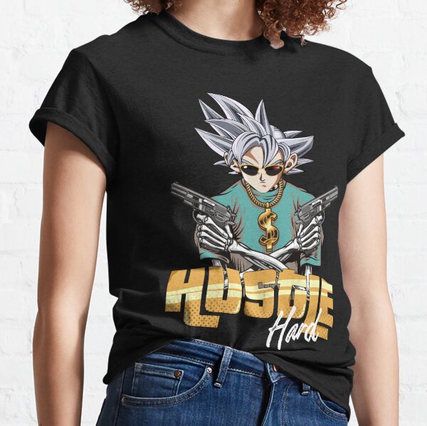 Goku ultra instinct hustle Essential T-Shirt for Sale by fitainment