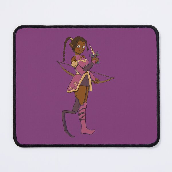 Item preview, Fantasy Character with Lower-Leg Prosthesis, Bow & Dagger designed and sold by moonrunesshop.