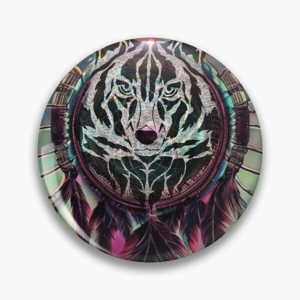 Item preview, Wolf dreamcatcher design designed and sold by MamaCsTees.