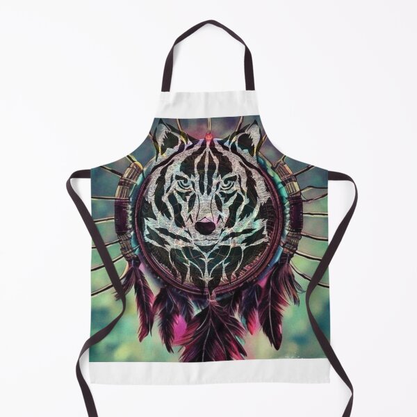 Item preview, Wolf dreamcatcher design designed and sold by MamaCsTees.