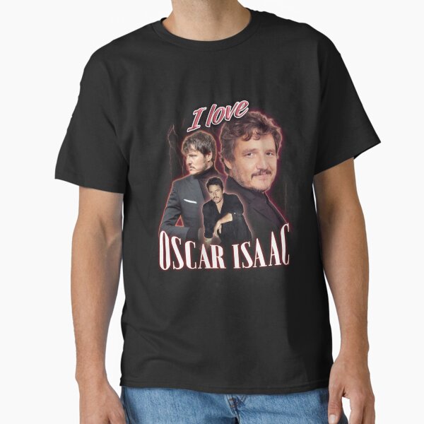 Vista previa del artículo con la obra «Amo a Oscar Isaac Pedro Pascal Collage de fans malditos», diseñado y vendido por snazzyseagull.