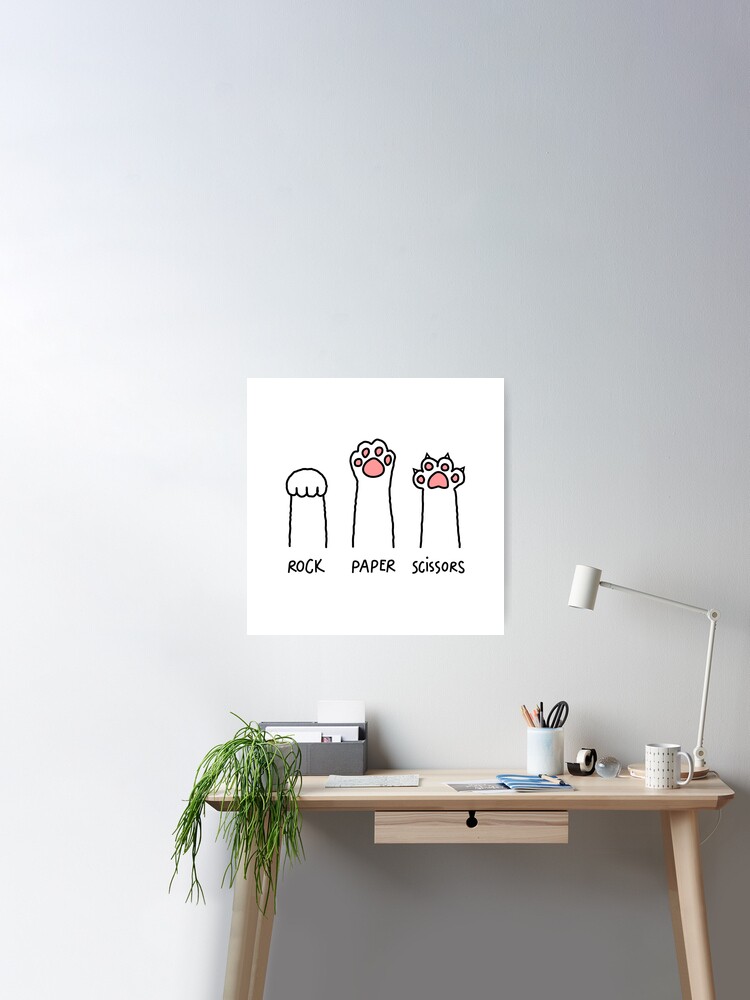 Rock Paper Scissors Poster for Sale by threadfulcat