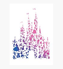 Character Castle Inspired Silhouette Photographic Print