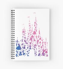 Character Castle Inspired Silhouette Spiral Notebook