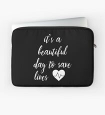Es ist ein schöner Tag, um Leben zu retten Laptoptasche