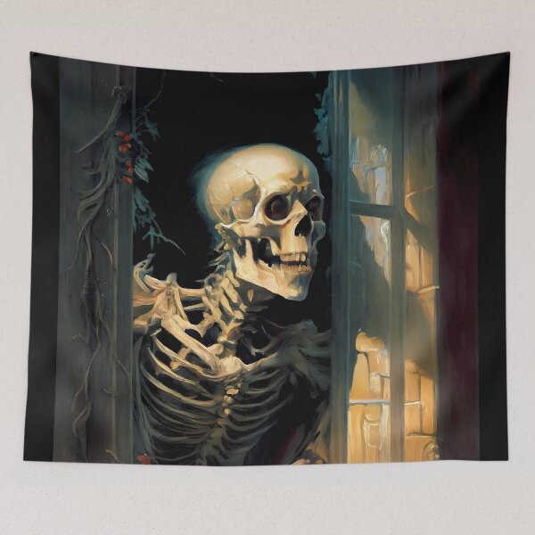 Item preview, Hey I Saw That - The Peeking Skeleton  designed and sold by ZickDezine.