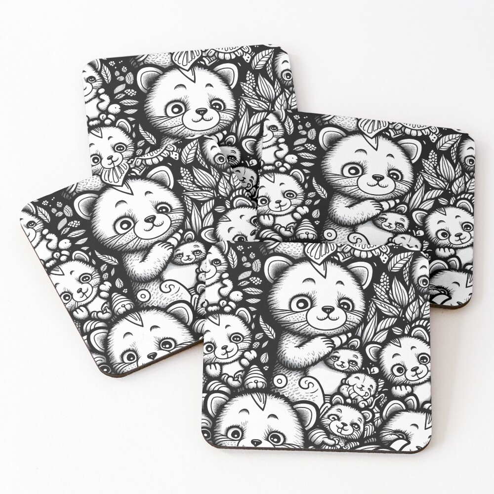 Item preview, Coasters (Set of 4) designed and sold by MonkStudio.