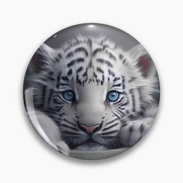 Item preview, White Tiger in the cup designed and sold by volllkaa.