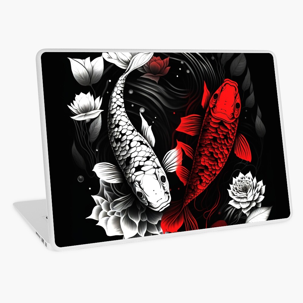 Japanese Koi fish Design Art Board Print for Sale by Playfullprints