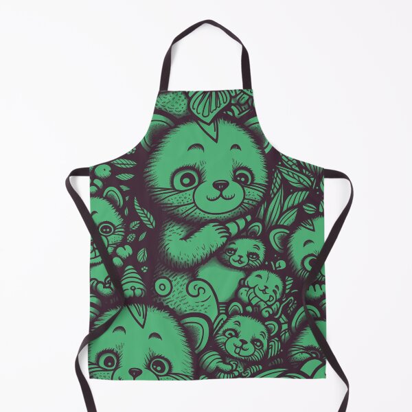 Item preview, of Cute Kitty Pattern / Brown, Green designed and sold by MonkStudio.