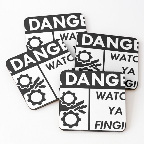 Item preview, Danger Watch Ya Fingies (White) designed and sold by slyfo.