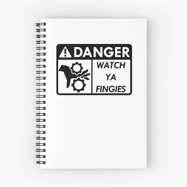 Item preview, Danger Watch Ya Fingies (White) designed and sold by slyfo.
