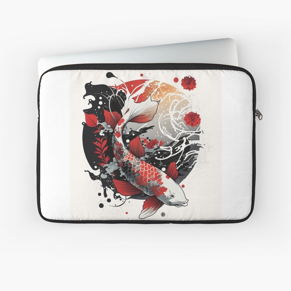 Japanese Koi fish Backpack by Vitasovna