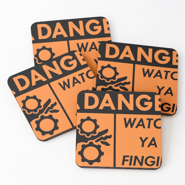Item preview, Danger Watch Ya Fingies (Orange) designed and sold by slyfo.
