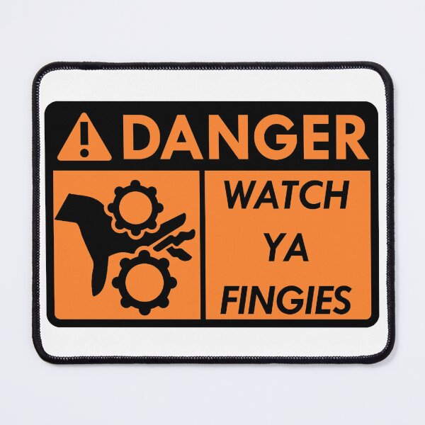 Item preview, Danger Watch Ya Fingies (Orange) designed and sold by slyfo.