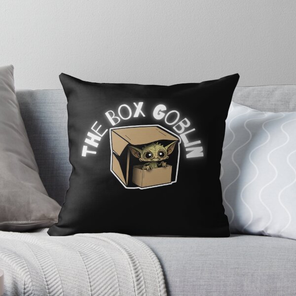 The box Goblin Throw Pillow