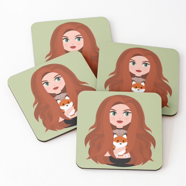 Item preview, Girl with fox designed and sold by foxy-illus.