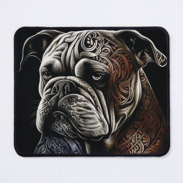 Item preview, Bulldog Tribal Style designed and sold by HookedOnDogz.