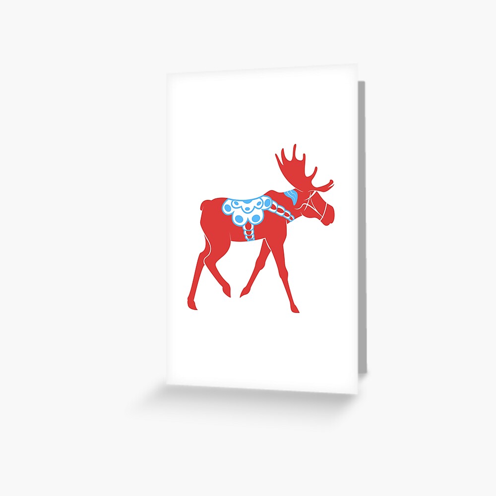 “Dala Moose” Greeting Card for Sale by CloudWalkerDsgn | Redbubble