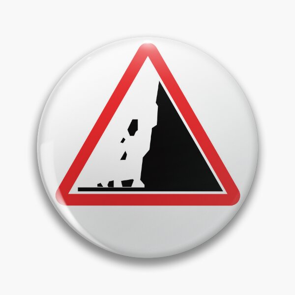 Item preview, Falling Rocks Hazard Sign designed and sold by slyfo.