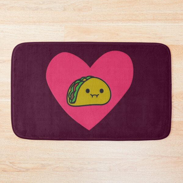 Item preview, Hot pink heart taco designed and sold by theredfoxs.