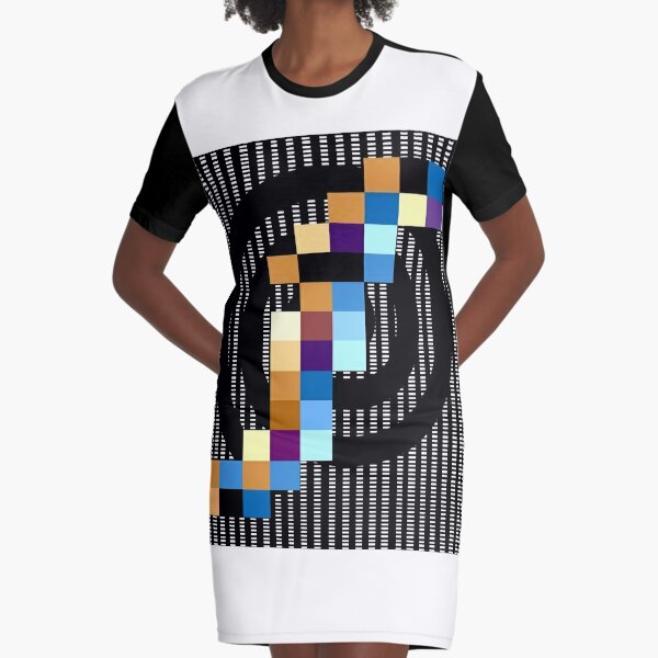 Spiral Graphic T-Shirt Dress