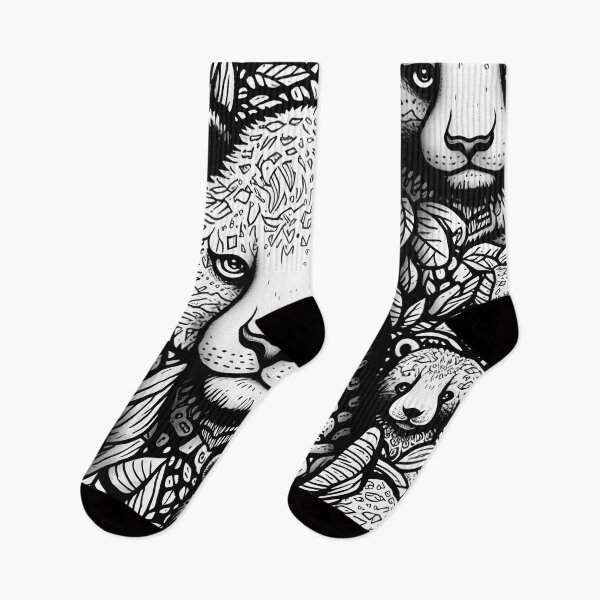 Item preview, Leopard Pattern / Black and white designed and sold by MonkStudio.