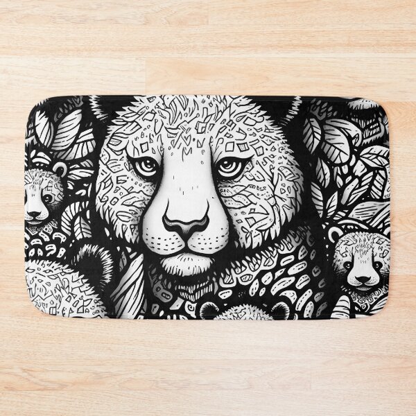 Item preview, Leopard Pattern / Black and white designed and sold by MonkStudio.