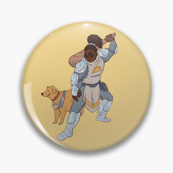 Item preview, Fantasy Character with Wooden Club, Armor & Seeing Eye Dog designed and sold by moonrunesshop.